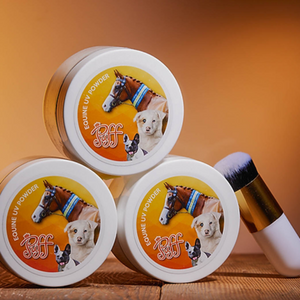 PUFF Equine UV Powder & Kabuki Brush