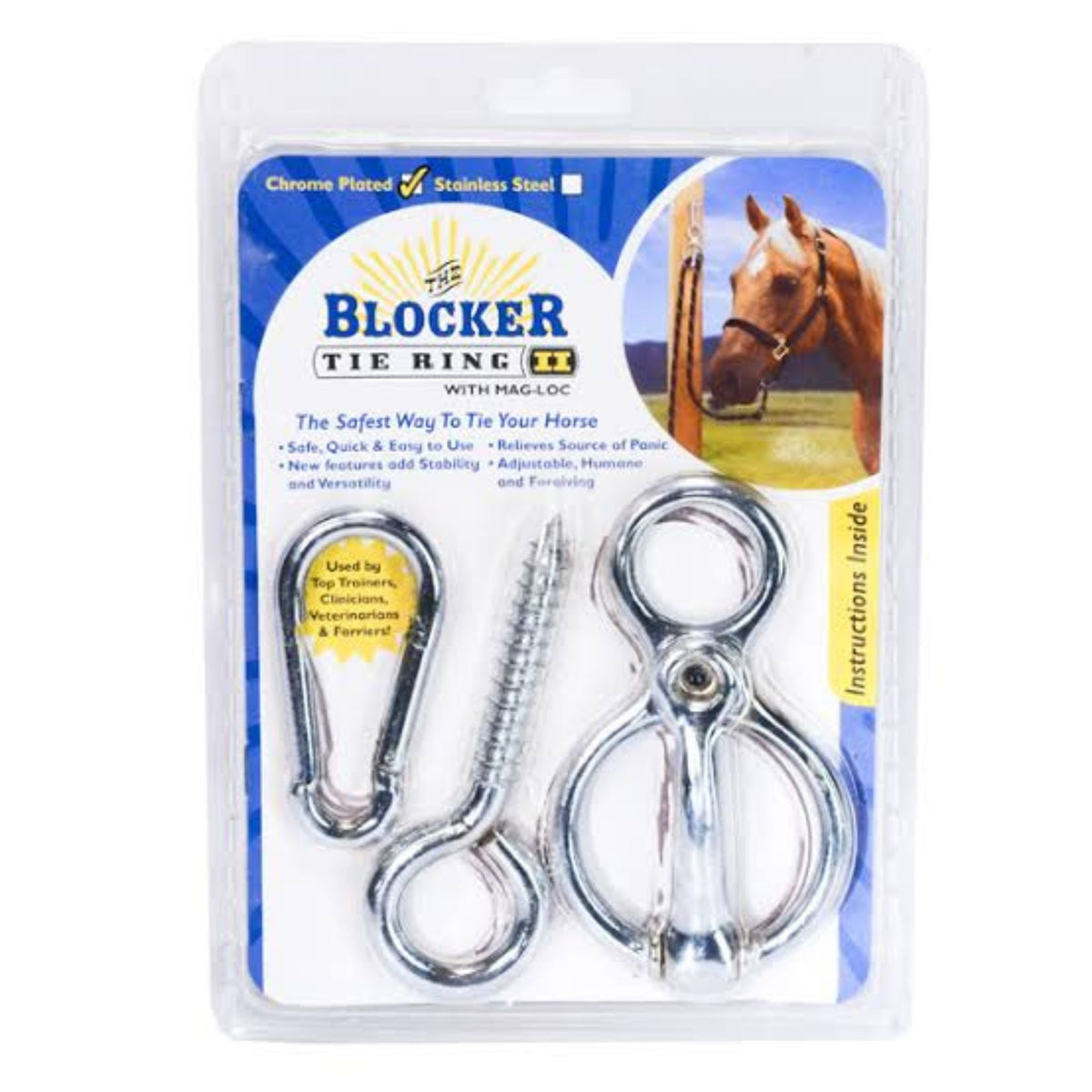 Blocker tie ring in packaging.