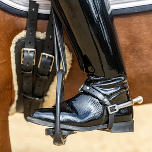 Deluxe Diamante Leather Spur Straps