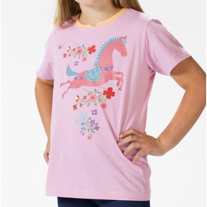 Flower Pony Girls Tee