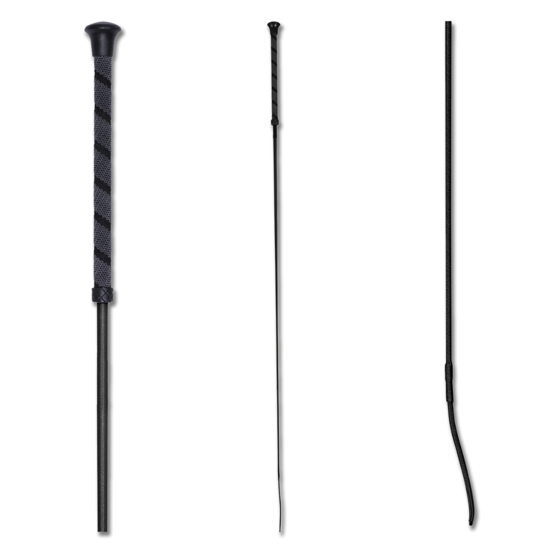 Pony sized dressage whip 100cm with grip handle