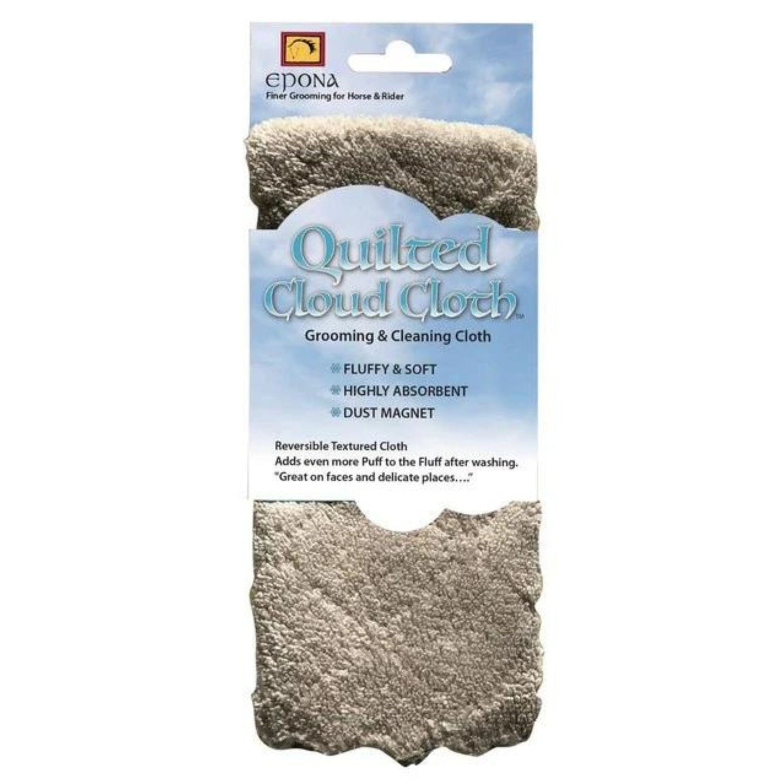 Grey  fluffy microfibre cloth