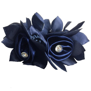 Rose Hair Scrunchie with Diamantes