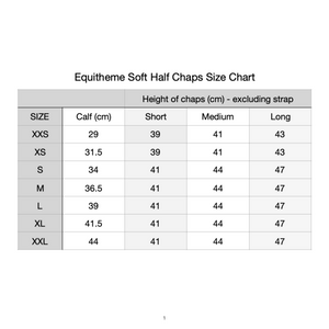 Soft Leather Half Chaps