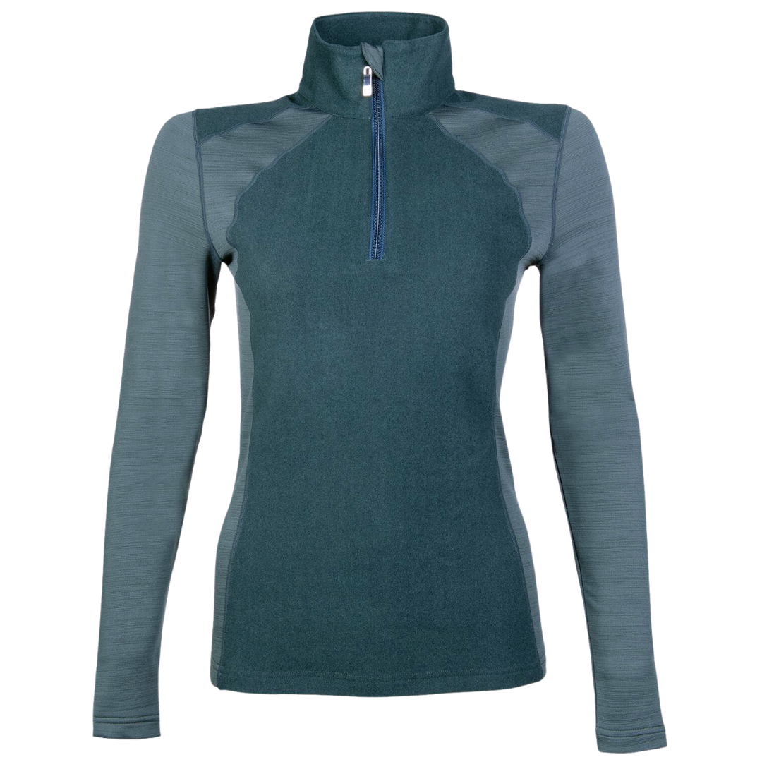 Green warm winter riding top