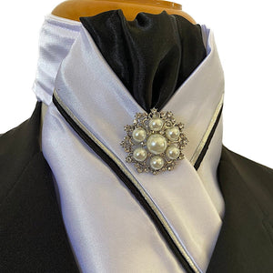 Stock Tie with Silver Piping and Colour